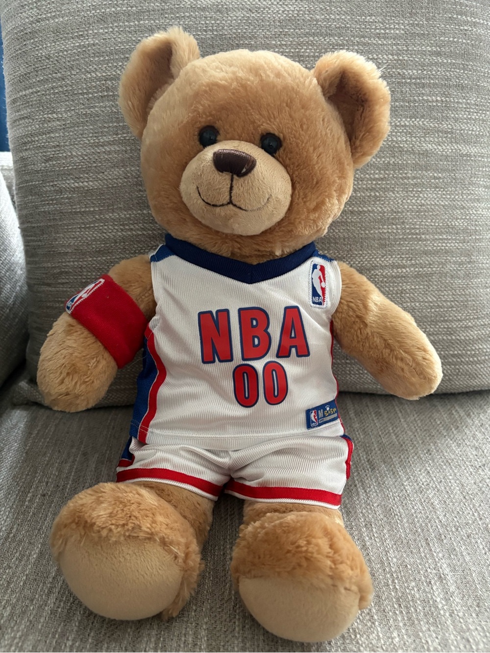Build A Bear NBA Basketball Plush Stuffed Animal Bear Jersey Shorts Soft 2013